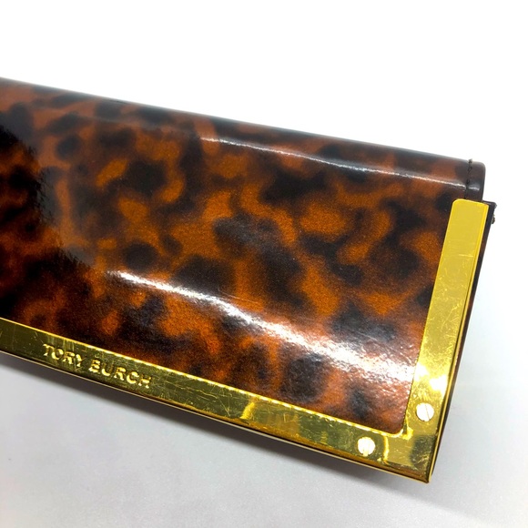 Tory Burch Tortoiseshell Eyeglasses / Sunglasses Case - Picture 1 of 7